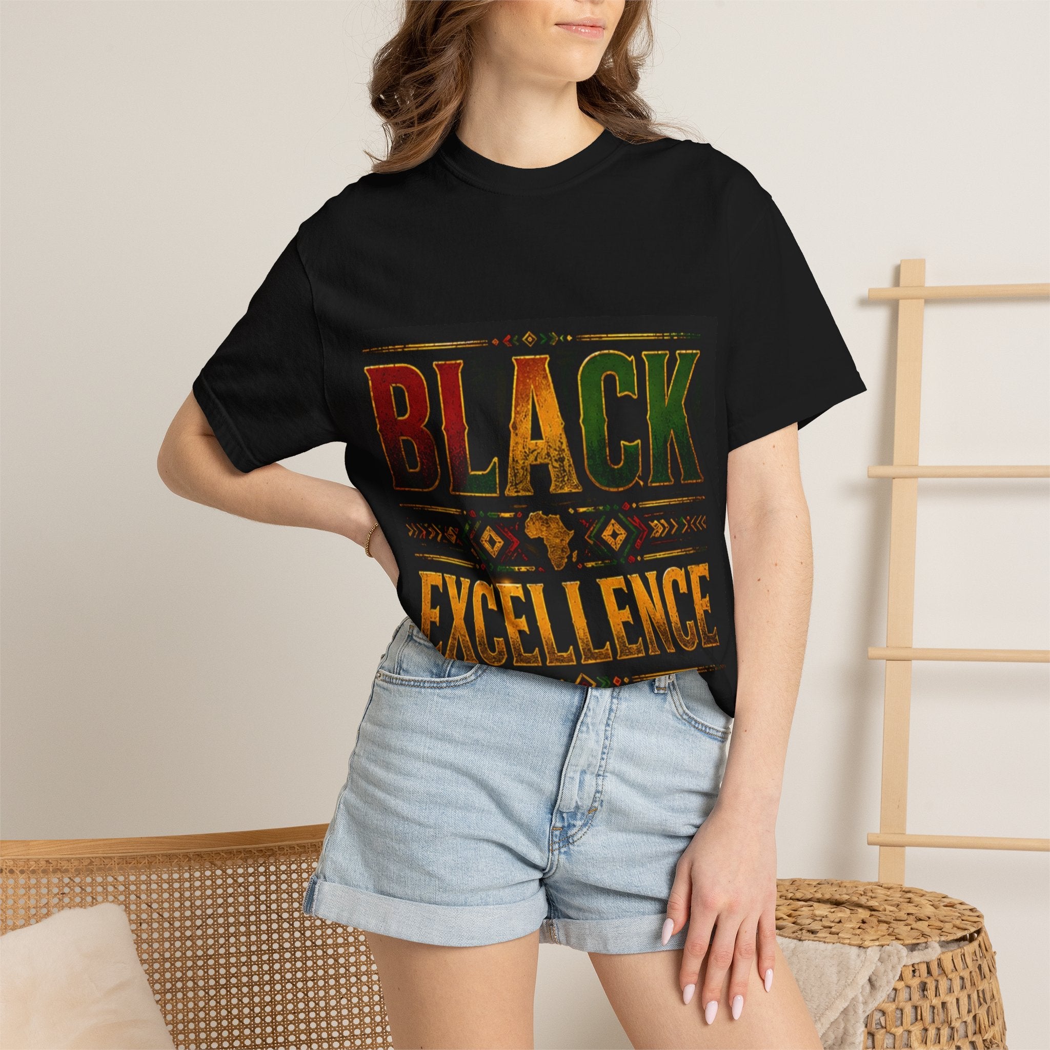 Black Excellence T-Shirt — Pan-African Vintage Graphic Tee
