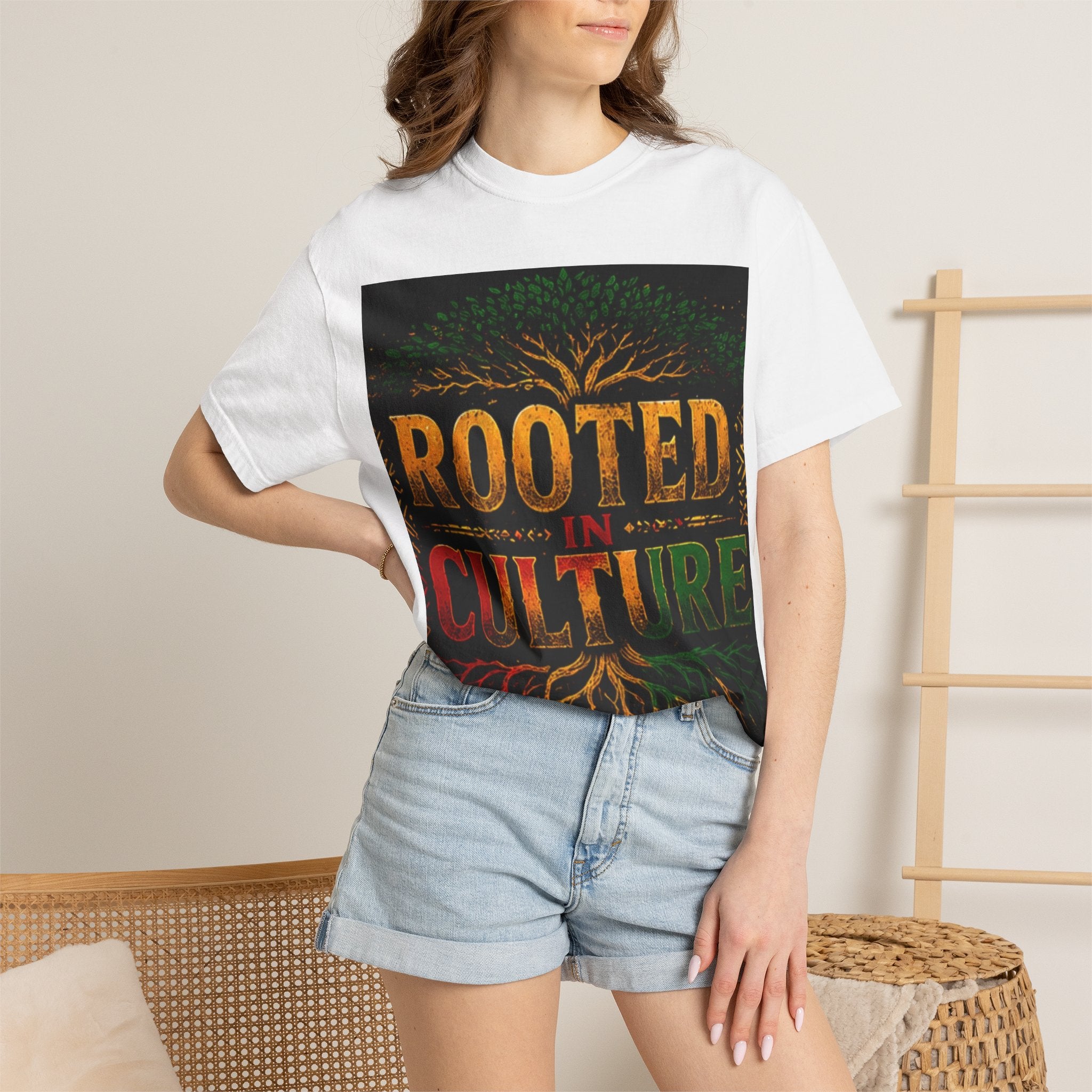 Rooted in Culture T-Shirt — Afrocentric Tree of Life Graphic Tee