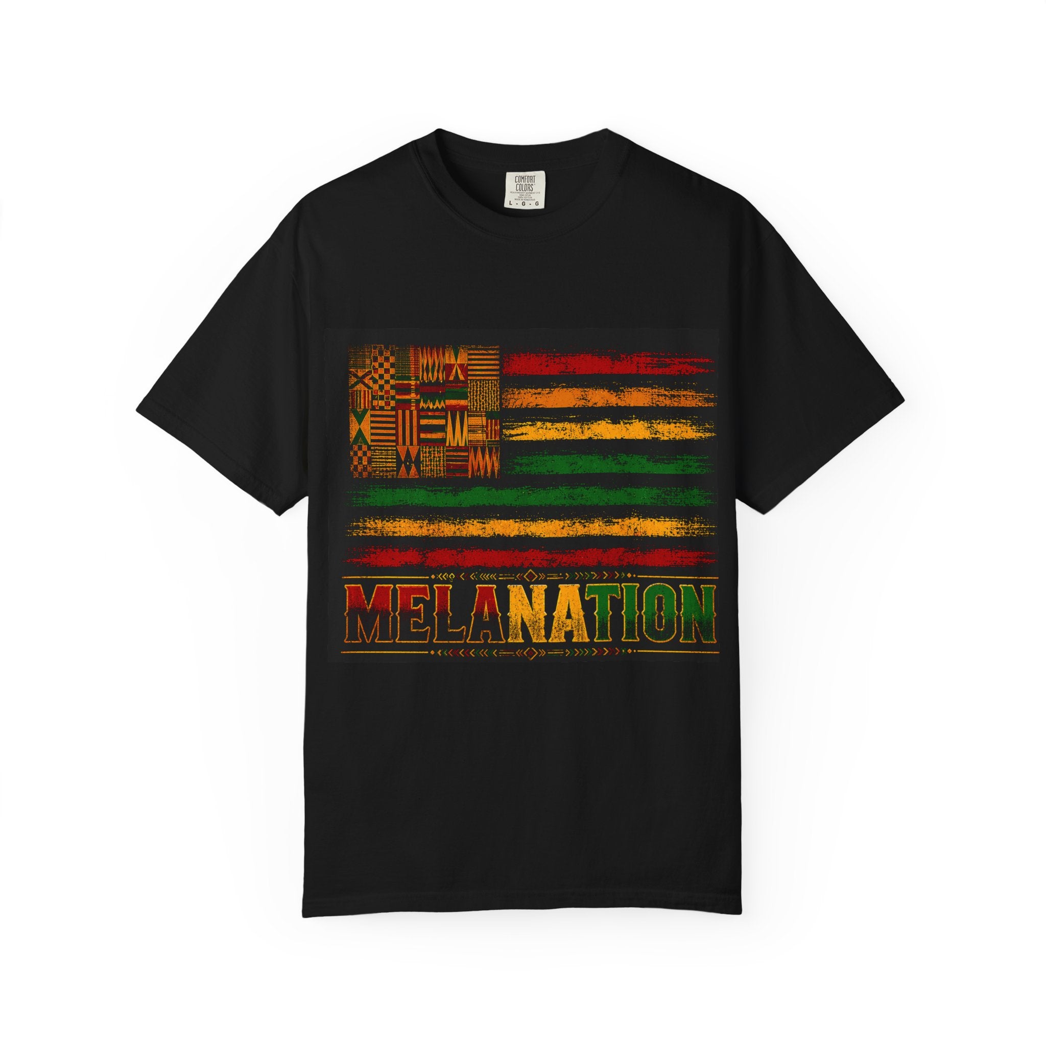 Melanation Flag Graphic T-Shirt — Afrocentric Pan-African Pride Tee