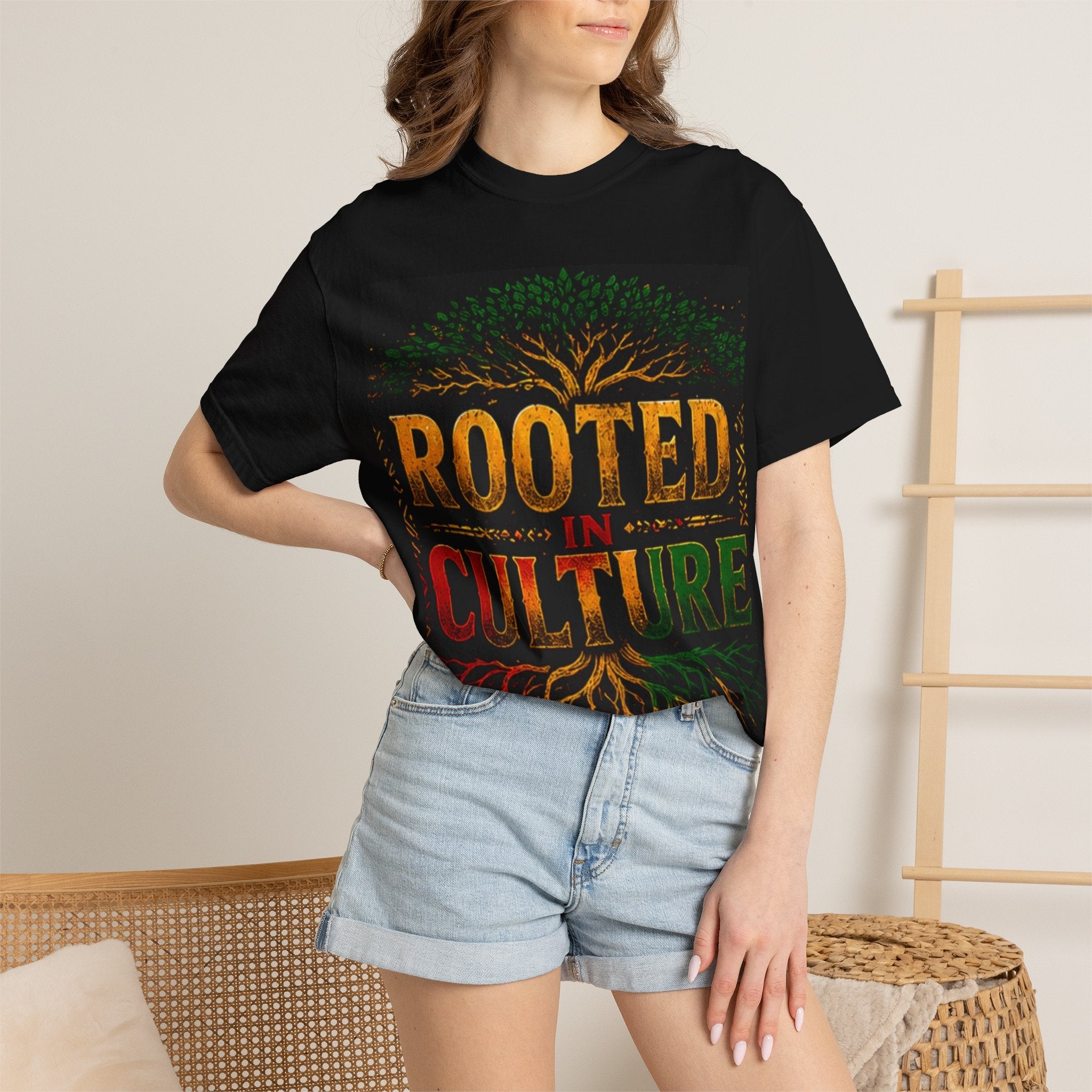 Rooted in Culture T-Shirt — Afrocentric Tree of Life Graphic Tee