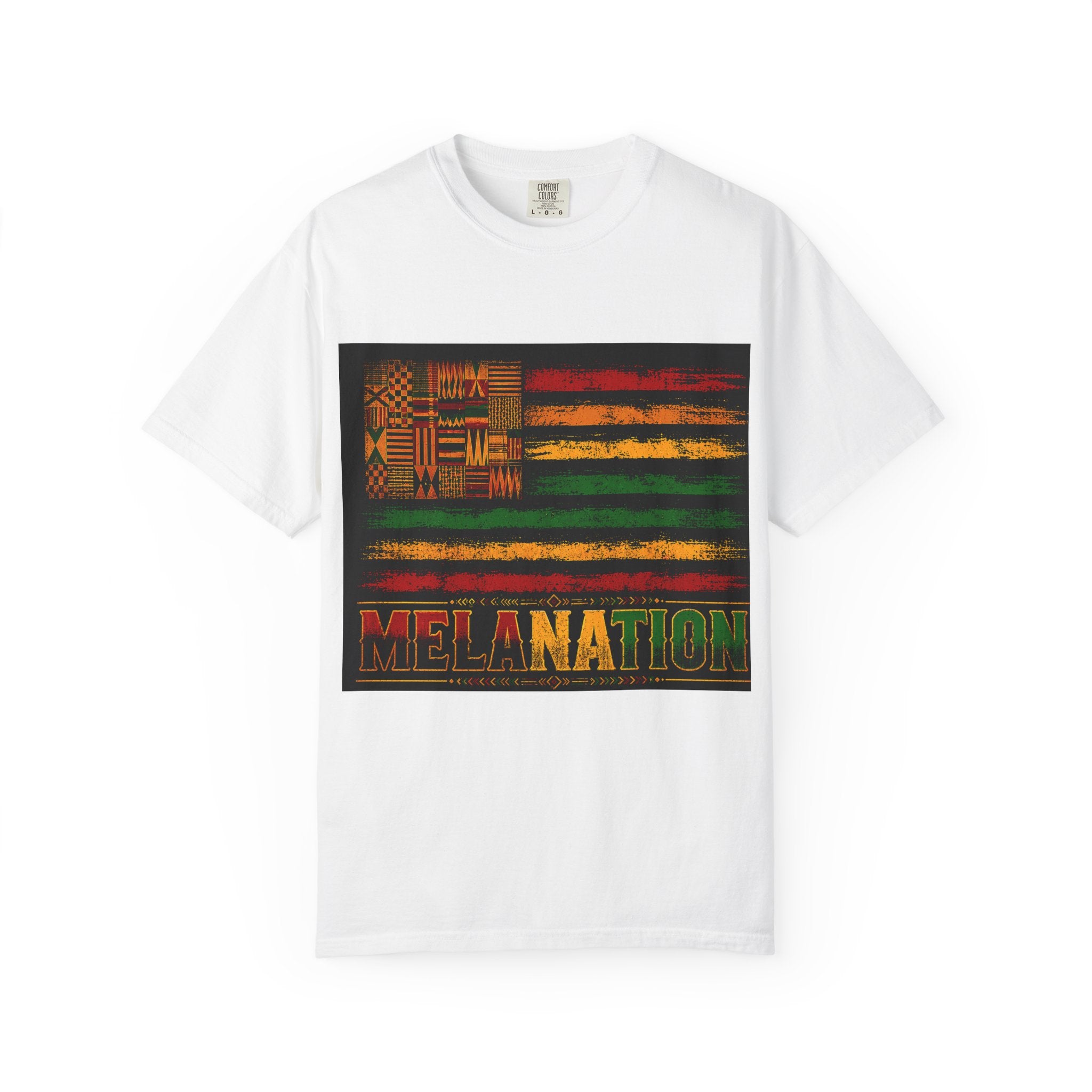 Melanation Flag Graphic T-Shirt — Afrocentric Pan-African Pride Tee