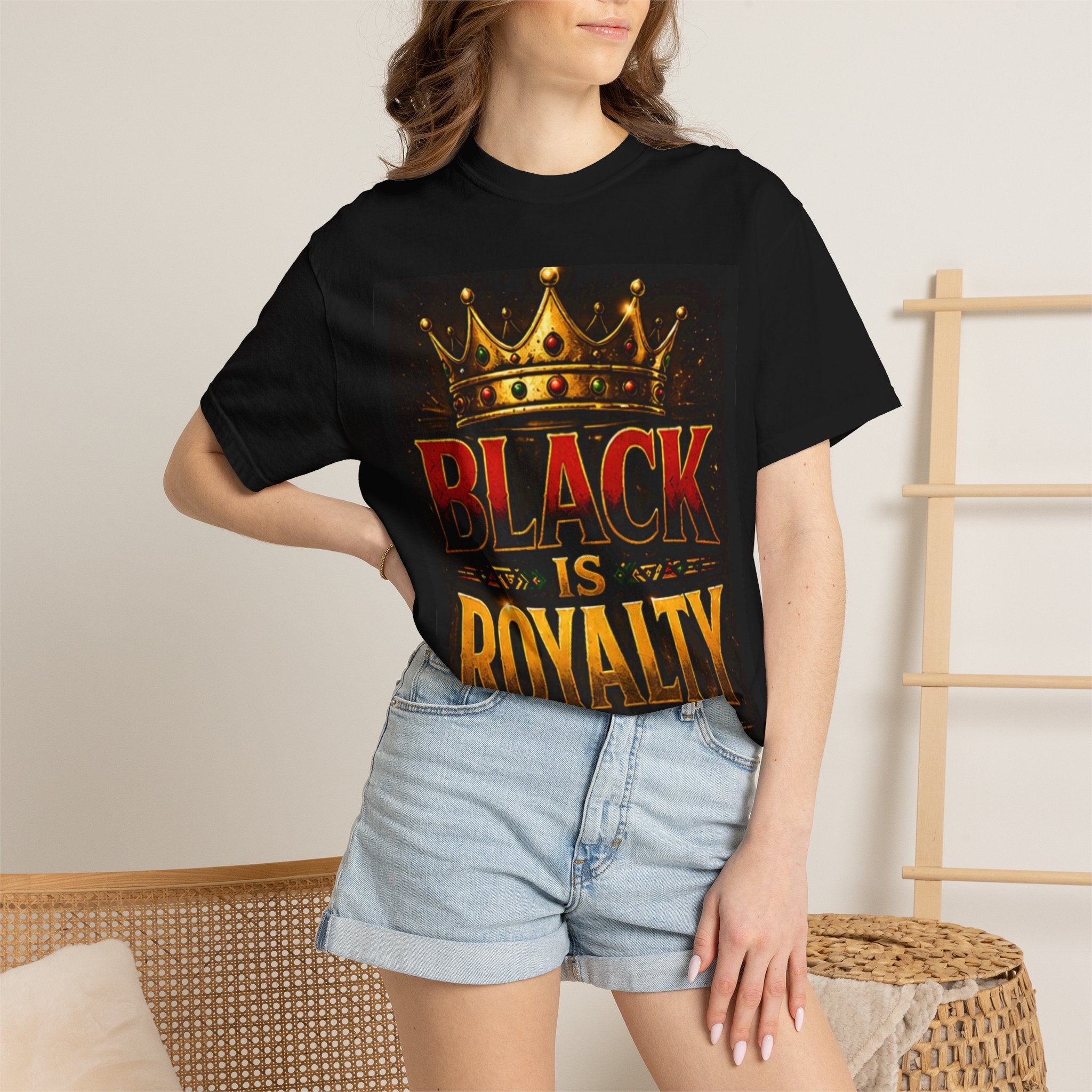 Black Is Royalty T-Shirt — Crowned Black Pride Graphic Tee