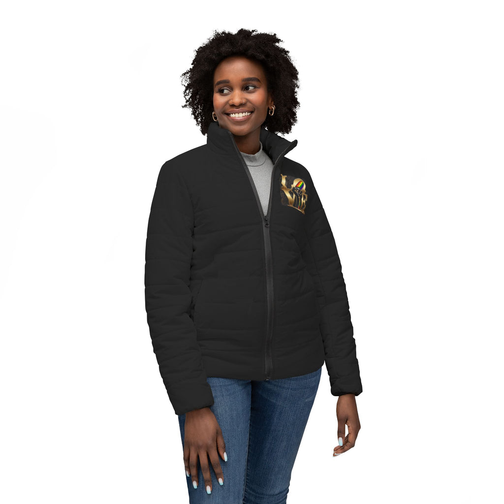 LOVE Philadelphia Women’s Puffer Jacket – City of Brotherly Love Insulated Coat