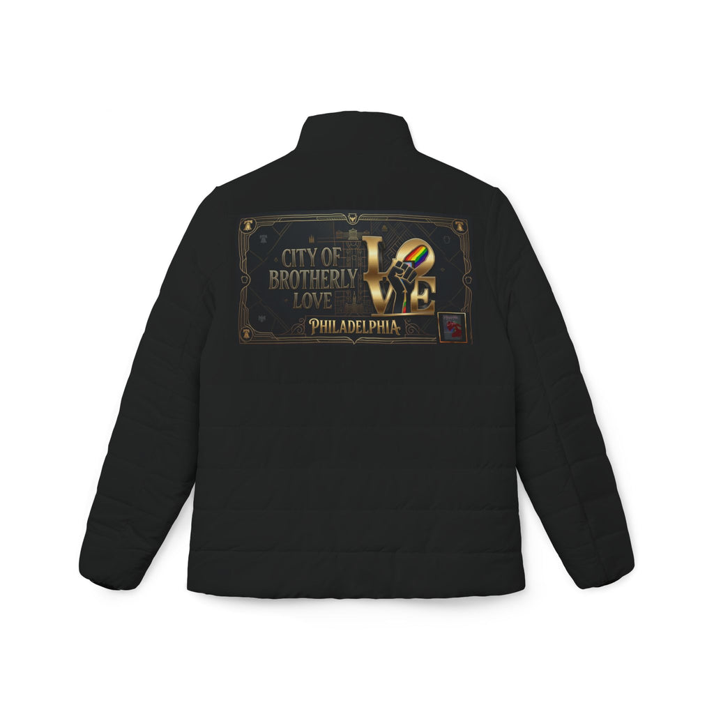 LOVE Philadelphia Women’s Puffer Jacket – City of Brotherly Love Insulated Coat