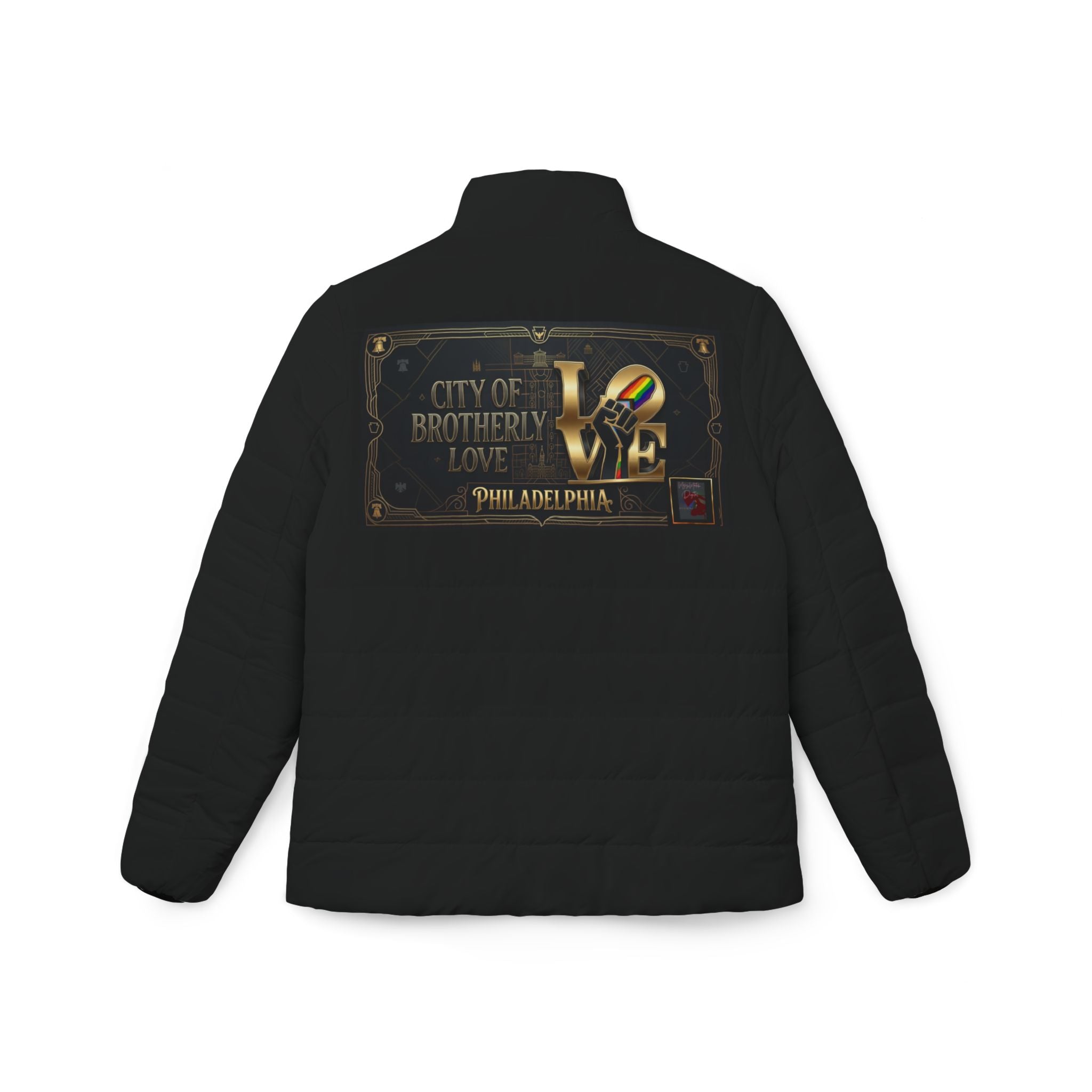 LOVE Philadelphia Women’s Puffer Jacket – City of Brotherly Love Insulated Coat